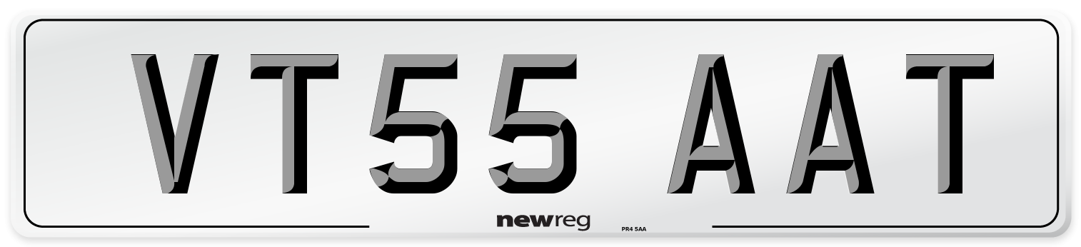 VT55 AAT Number Plate from New Reg